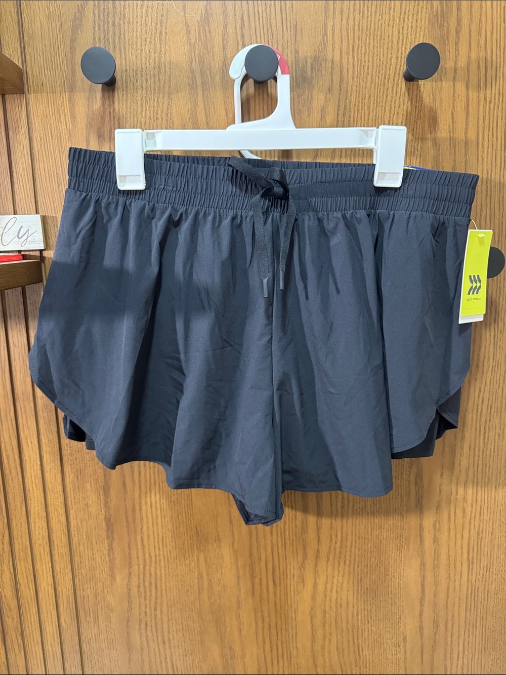 Women's Black Active Running Shorts - Unknown Brand